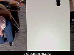 disgustedteen 18+ - skylar snow hiding stolen goods in her pants