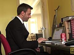 hey, luscious subslut kimmie foxx gets analled hard and fed cum 😈