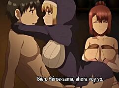 in this isekai story, characters experience cumshots in various scenes