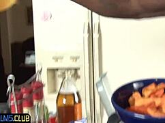 Cute teen 18+ newbie spitroasted by bbcs in double penetration.