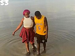 Having fun on the beach