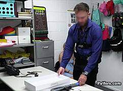 this latina's strip search ends with hardcore blowjob on big cock