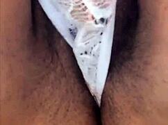 mature latina milf relaxes with outdoor massage and self-pleasure