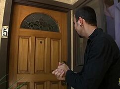 I feel so aroused as this blonde babe sucks a thick cock before mounting her wet pussy on it