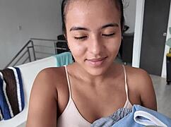 My roommate with the big ass models for me in this intimate pov session