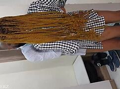 i just got horny discussing with my stepbrother beside my stepmom in the bathroom