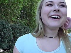 alyssa cole flashing her tits in the park is wild