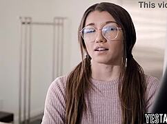 Does The Nerdy Lesbian Teen Manipulate And Fuck Her Milf Stepsister's Girlfriend