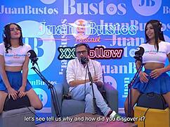 Hot Latin Stepsisters Riding Fuck Machine Together on Juanbustospodcast