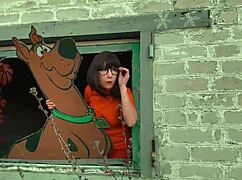 Velma went to solve the mystery with Scooby Doo in costumes