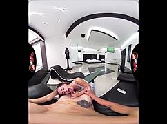 vrlatina com - vr tattooed babe worked out