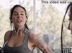 Does The Nerdy Lesbian Teen Manipulate And Fuck Her Milf Stepsister's Girlfriend