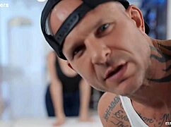 Movie night turns into blowjob and fucking session