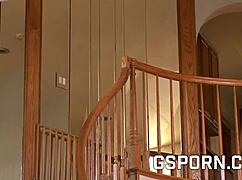 Hot brunette milf feels intense pleasure from hard anal fucking with a big black cock.