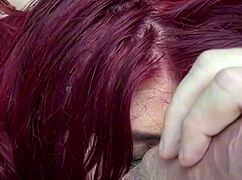 Does the redhead british gymnast deepthroat and ride daddy to multiple orgasms pov?