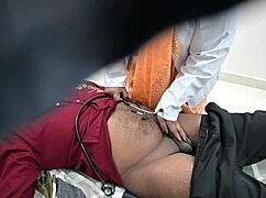 Indian Doctor Helps Patient Cum During Hospital Checkup