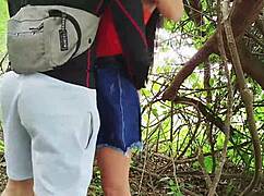 i'm exploring tender abby's nature, she's bent over with monster cock