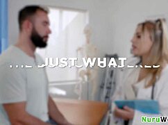 anna claire clouds as petite blonde teen masseuse gets pounded by the doctor