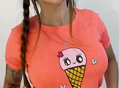 she loves showing her tits to her followers