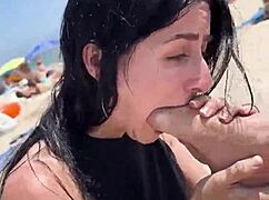 This Beach Day With Venom Evil And Kaitlyn Katsaros Is A Teasing Public Flashing Teaser.