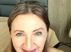 busty stepmom surprises with pov futanari