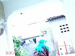 Curvy BBW slut discovers fresh big black cock outdoors