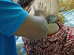 Sexy Hot Desi Housewife Receives Full Body Massage in Hotel Room