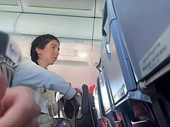 Public Cock Flashing In Airplane! Girl Makes Me Cum In Two Minutes!