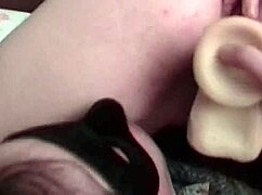 European Brunette Ruins Pussy with Toys