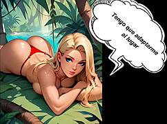 Comic animado perdida en la jungla con gangbang anal y cumshot 😈