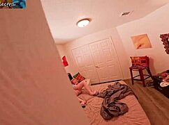 Stepmom caught peeping, lets you masturbate and cum deep in her pussy