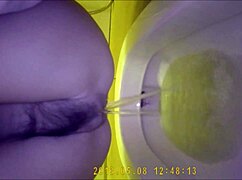 asian teen 18+ pees in hidden toilet spot