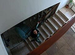 Slutty mature has orgasm after sucking cock