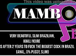 Khali Noire returns to ride the biggest brazilian cock in anal and pussy.