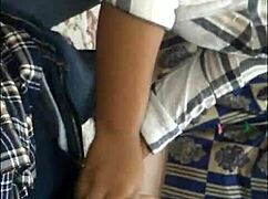 indian couple has powerful outdoor fuck in village