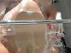 busty lenushka doll drowned in bubbles during intense shower fantasy