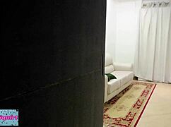 Mirella Squirts as Cuckold Catches Wife with American BBC