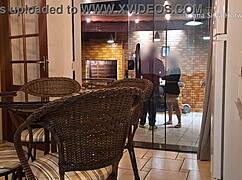 Bruna silva dresses for black guy at home