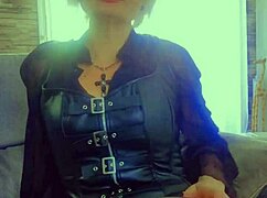 compilation of a mature woman who loves wearing leather