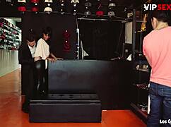 Black Slut Noe Milk Gets Consoled by Two European Cocks in Outdoor Threesome