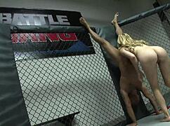 Lexi Belle is getting pounded hard by a muscular Asian stud in bed.