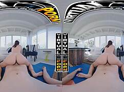 Virtual porn - stepsister mae milano bends over and sucks her stepbro's monster cock, making him moan