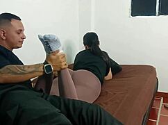 Encuentro sexual con amante cachonda en casa.