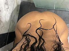 sexy ass stepsister gets fucked in the shower. big tits and pussy riding included.