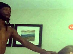 Cheating wife bent over for big black cock doggystyle with hair pulling.