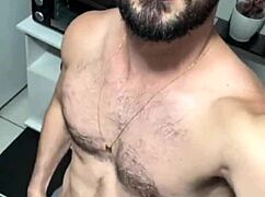 Intensely Jerking Off While Relaxed at Home