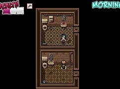 Teen plays gloryhole game with big cock in zombies retreat episode two