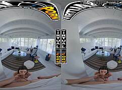 Virtual porn - stepsister mae milano bends over and sucks her stepbro's monster cock, making him moan