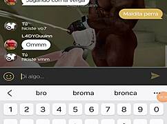 Bold Chilean girl intensely wants to suck two cocks for orgasm and squirting