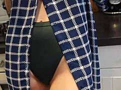 I snuck a quickie with my hot neighbor in the kitchen, bending her over for rough doggystyle while she moaned loudly from the POV.